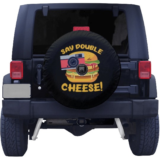 Say Double Cheese Burger Spare Tire Covers
