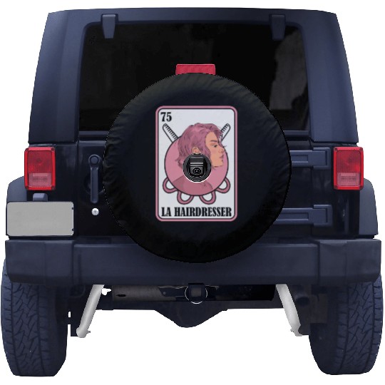 Hairdresser Hairstylist Card Spare Tire Covers
