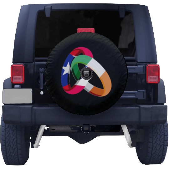 Puerto Rico Flag Ireland Ring Marriage Wedding Spare Tire Covers