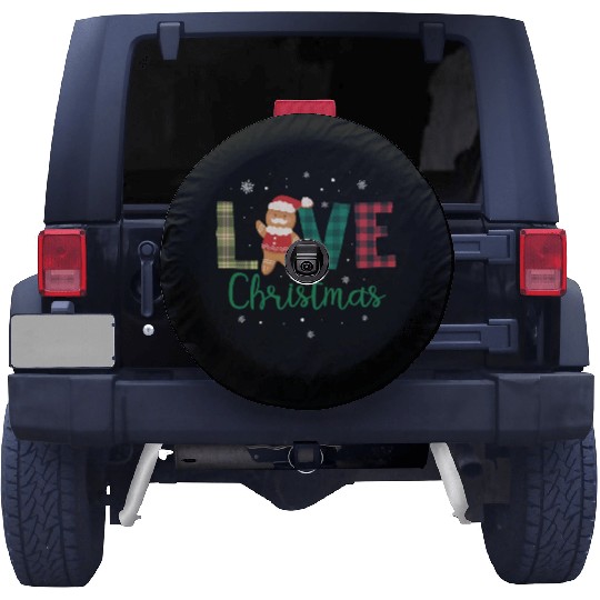 Gingerbread Santa Christmas Lover Spare Tire Covers