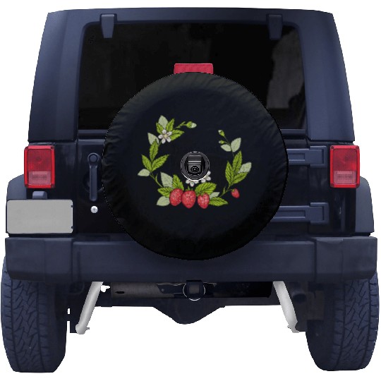 Thank you berry much, cute pun with strawberry Spare Tire Covers