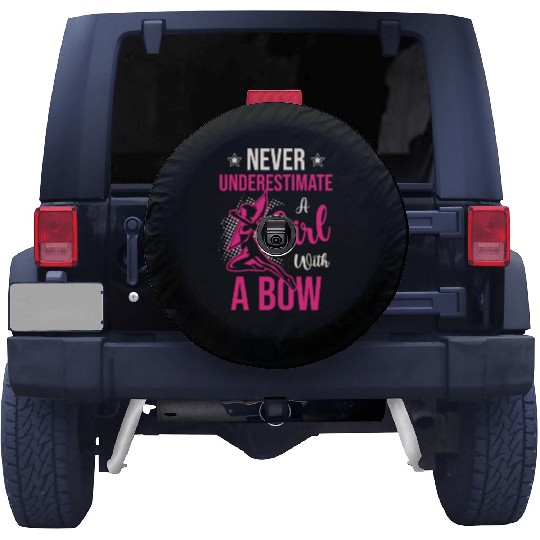 Never Underestimate A Girl With A Bow Archery Spare Tire Covers