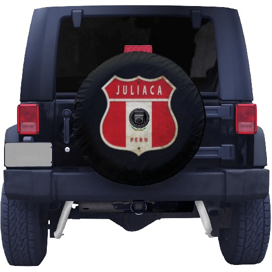 Juliaca Peru coat of arms flag design Spare Tire Covers