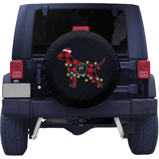Weimaraner Christmas Dog Lover Pajamas Spare Tire Covers