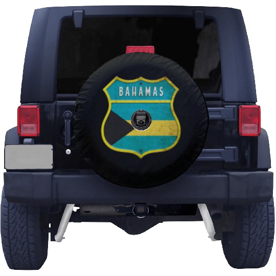 Bahamas coat of arms flag design Spare Tire Covers