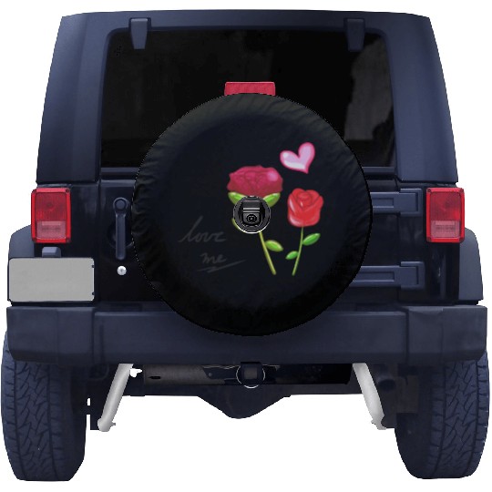 two flowers nature plants flower Spare Tire Covers