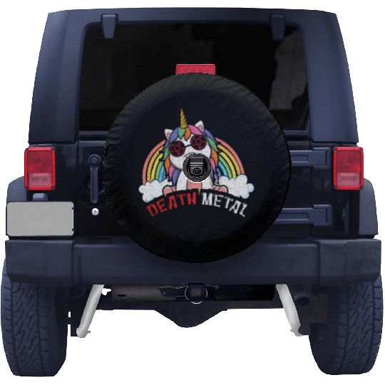 Satan Rainbow Unicorn Love Metal Music Heavy Rock Spare Tire Covers