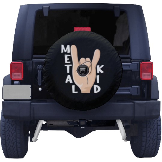 Rocker Rock Sign Rock Hand Metal Kid Music Lover Spare Tire Covers