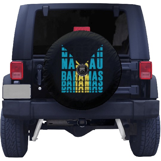 Nassau Bahamas flag design Spare Tire Covers