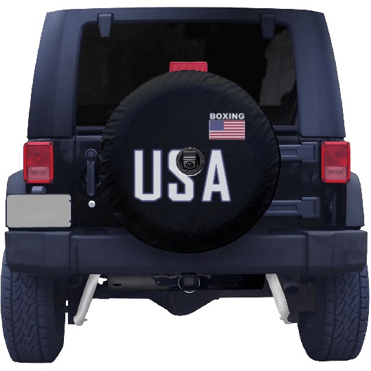 Usa Flag Boxing Pocket Equipment Jacket For Boxer Spare Tire Covers