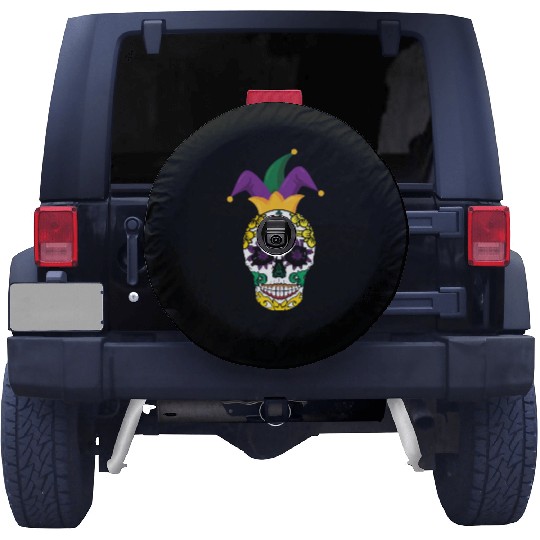 Bone Skeleton Festival Parade Beads Mardi Gras Spare Tire Covers