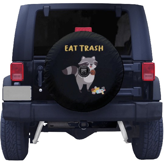 Eat Trash Raccoon Children Spare Tire Covers