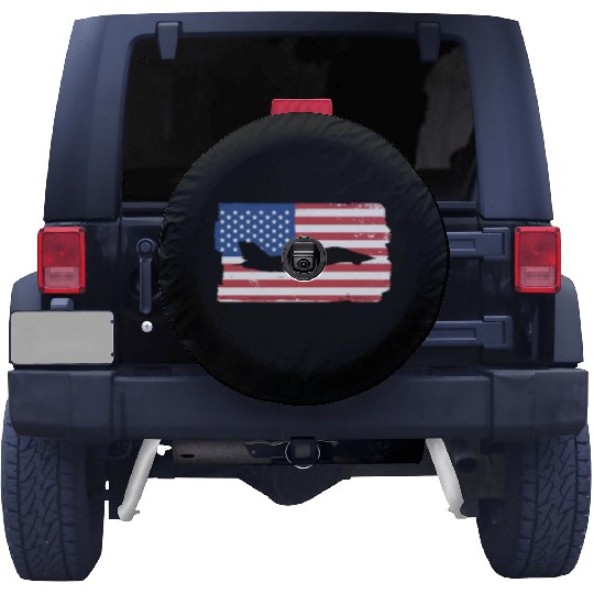 F-14 Tomcat Fighter Jet American Flag F14 Tomcat Spare Tire Covers
