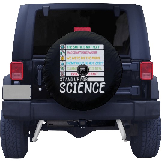 Earth Day Stand Up For Science Science Fiction Day Spare Tire Covers