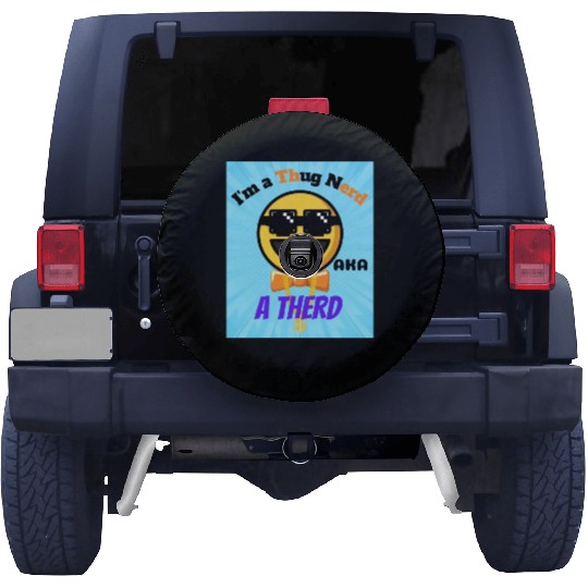 Thug Nerd aka Therd funny meme Spare Tire Covers