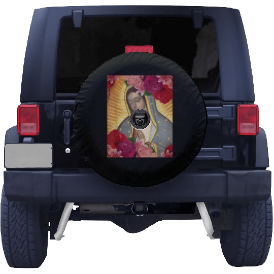 Our Lady of Guadalupe Rose Mexican Catholic Juan D Spare Tire Covers