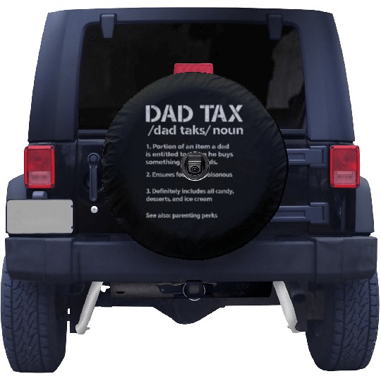 Vintage Dad Tax Definition Men Funny Father's Day Spare Tire Covers