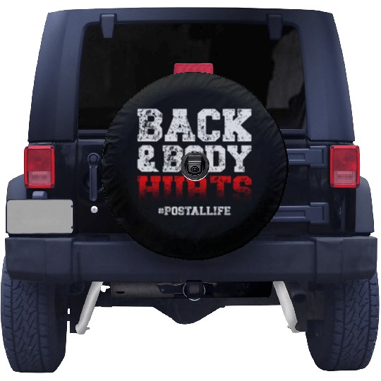 Back And Body Hurts Mailman Mail Postal Worker Spare Tire Covers
