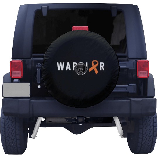 Leukemia Warrior Lymphoma Cancer Orange Ribbon Spare Tire Covers