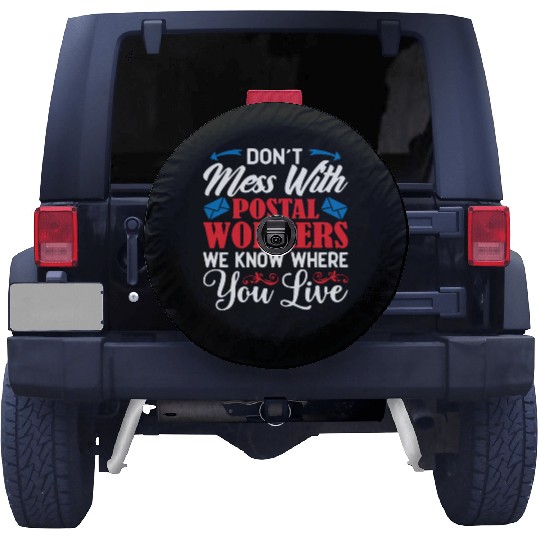 Postal Worker, postal worker, mailman, postman Spare Tire Covers