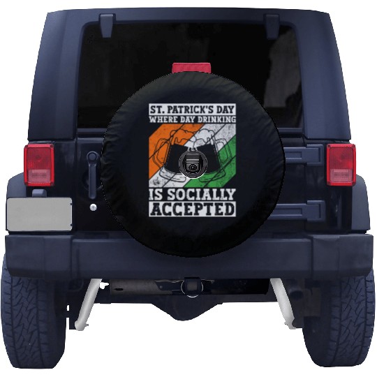 St. Patrick's Day Where Day Drinking Is Socially Spare Tire Covers