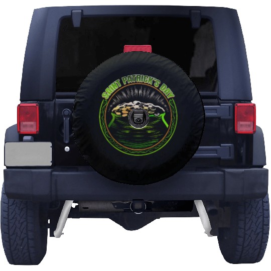 Pot Of Gold Logo For St Patricks Day Spare Tire Covers