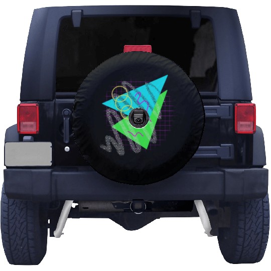 90's Neon Shapes Spare Tire Covers