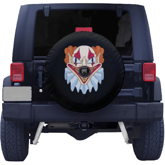 Scary creepy clown smile Scary creepy clown smile Spare Tire Covers