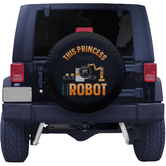 Robot Robotics Engineer Female Spare Tire Covers