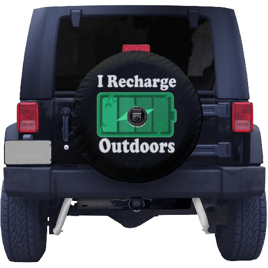 Nature Lover Outdoors Quote Spare Tire Covers