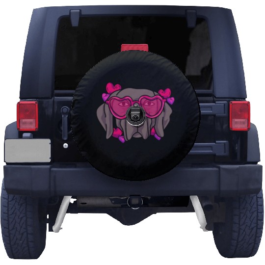 I Love My Weimaraner Spare Tire Covers