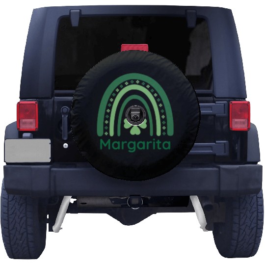 Margarita Clover Charm Boho Rainbow Spare Tire Covers