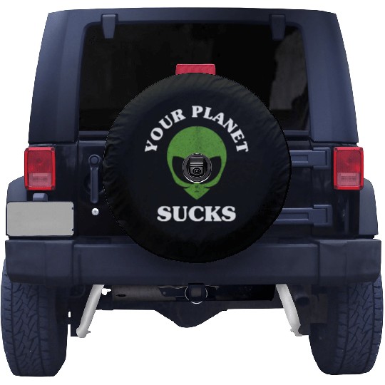 Alien, Aliens, UFO, UAP, Space Unknown Flight Spare Tire Covers