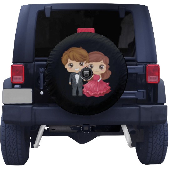 The groom and the bride Spare Tire Covers