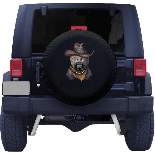 Meowdy Cat Meme Country Meow Howdy Funny Spare Tire Covers