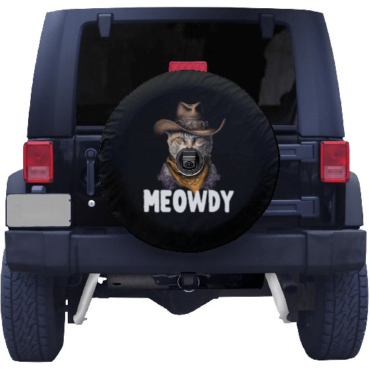 Meowdy Cat Meme Country Meow Howdy Funny Spare Tire Covers