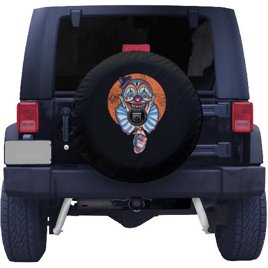 Horror Candy Corn Clown Spare Tire Covers