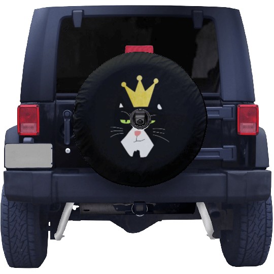 The Cat With The Royal Crown, King Of Cat. Spare Tire Covers