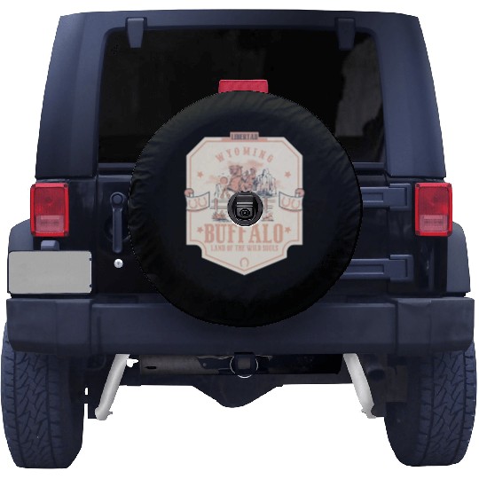 buffalo wyoming wild west town Spare Tire Covers