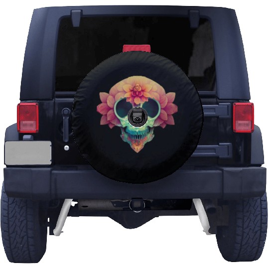Floral Skull Candy Spare Tire Covers