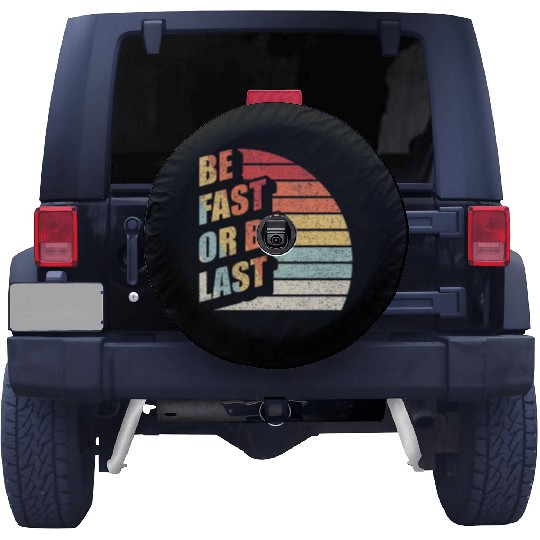 Fast Car Quote Drag Racing Gift Vintage Retro Rac Spare Tire Covers