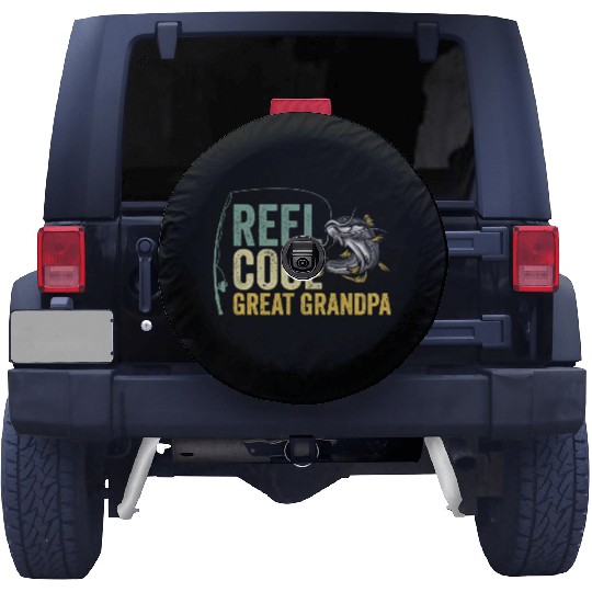 Reel Cool Great Grandpa Fisherman Fishing Spare Tire Covers