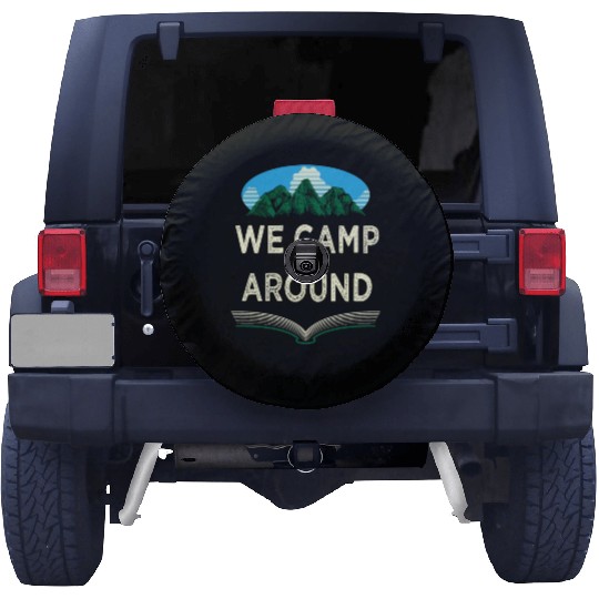 We Camp Around Summer Camping Tropical Camper Hiki Spare Tire Covers