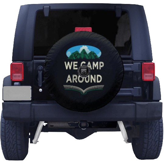 We Camp Around Summer Camping Tropical Camper Hiki Spare Tire Covers