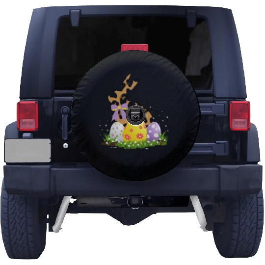Easter Bunny Leopard Easter egg Rabbit Easter Day Spare Tire Covers