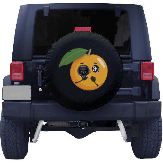 Cute Orange - Funny Fruits Design Spare Tire Covers
