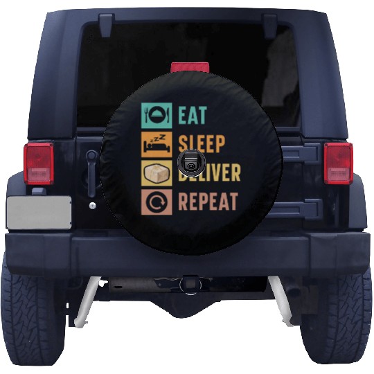 Postal Worker Mail Lady Delivery Mail Escort Spare Tire Covers