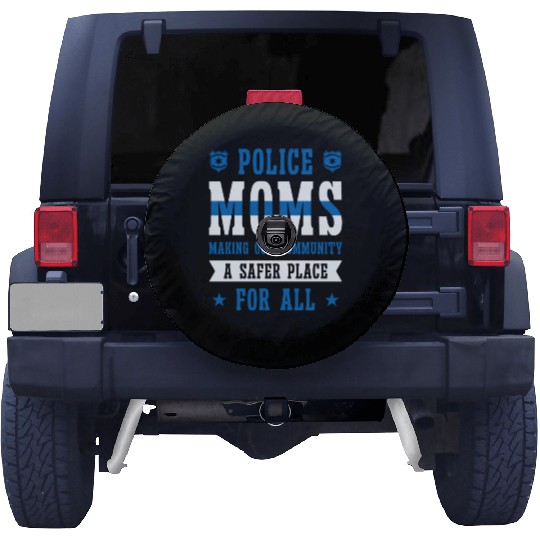 Police Mothers Day Cop Officer Law Enforcement Spare Tire Covers