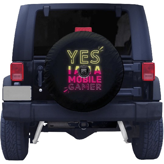 'Yes, I am a Mobile Gamer' - (Red/Yellow) Design Spare Tire Covers