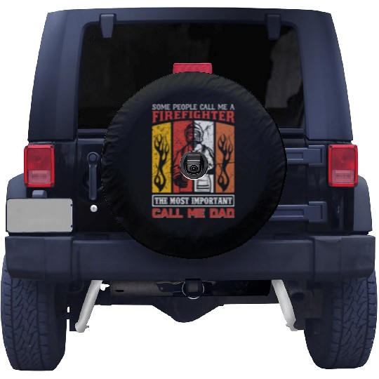 Firefighter Dad Spare Tire Covers
